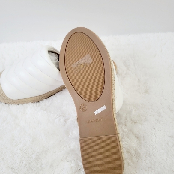 Bamboo Quilted Espadrille Mules - Picture 6 of 6